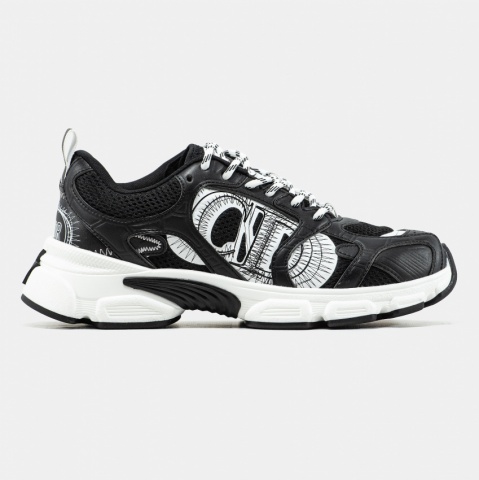 Dior Chrono Black White Sketch Logo