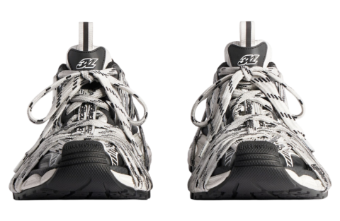 Balenciaga 3xl Extreme Laces Logo White / Black 3XL Extreme Lace - изображение 3