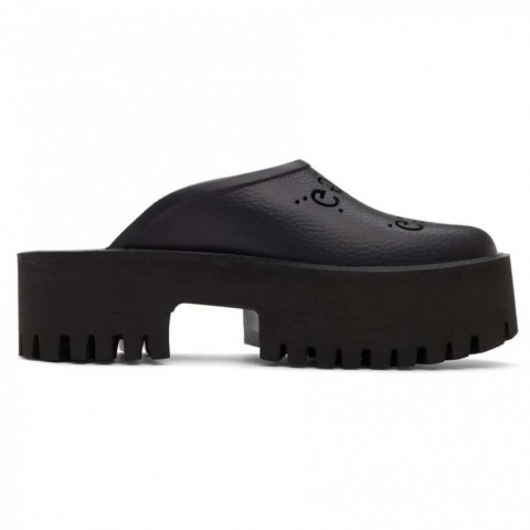 Gucci Platform Perforated G Black