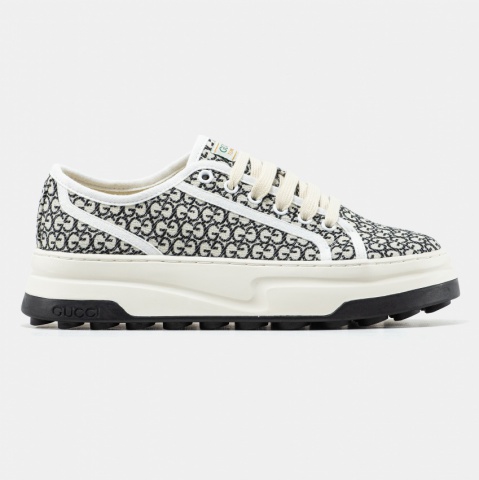 Gucci Tennis 1977 GG Monogram Black/White