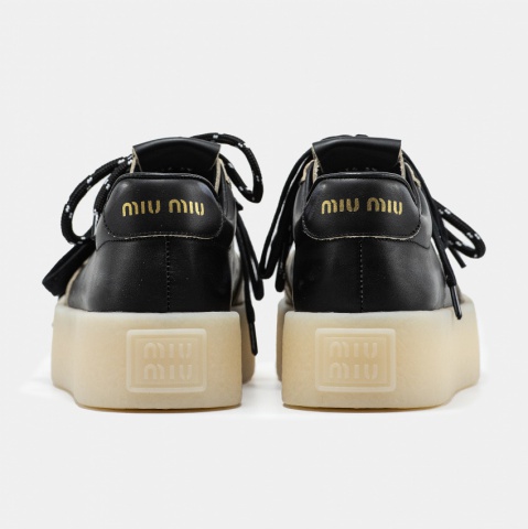 Miu Miu Platform Black White - изображение 4