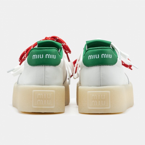 Miu Miu Platform White Green Red - изображение 4